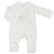 N14764: Baby "Born In 2027" Cotton Sleepsuit (NB-3 Months)
